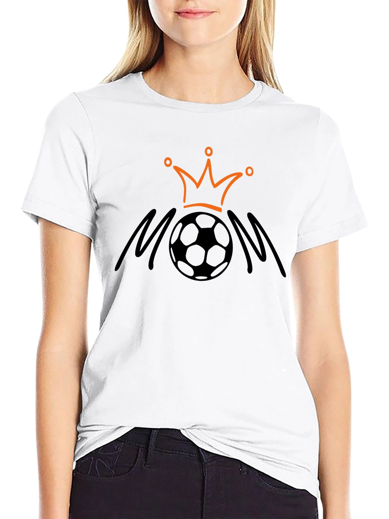 Soccer Mom Crown T-Shirt - Black Graphic Tee