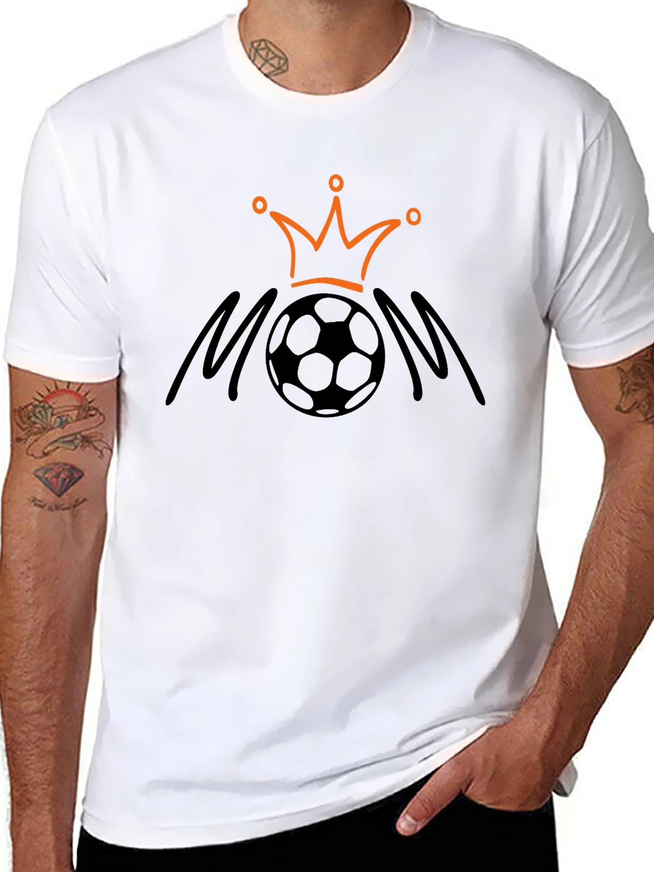 Soccer Mom Crown T-Shirt - Black Graphic Tee