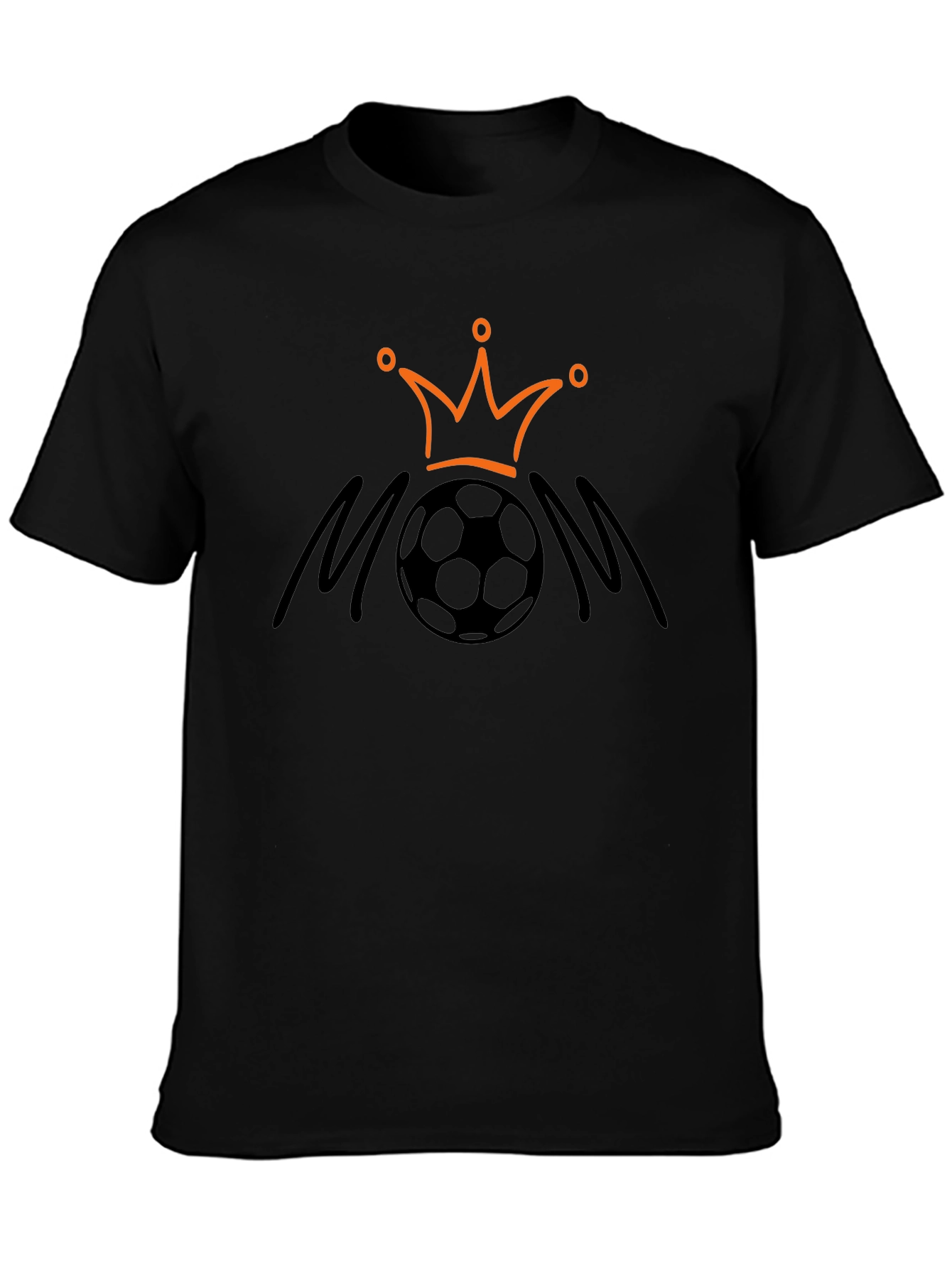 Soccer Mom Crown T-Shirt - Black Graphic Tee