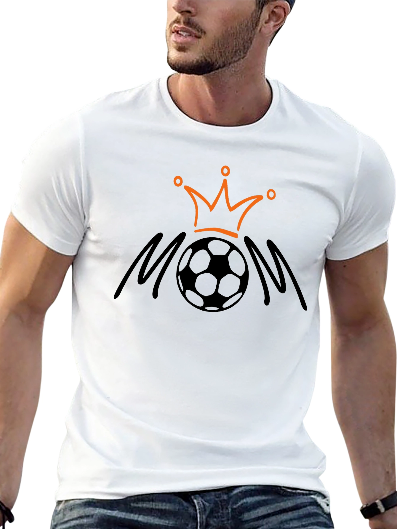 Soccer Mom Crown T-Shirt - Black Graphic Tee