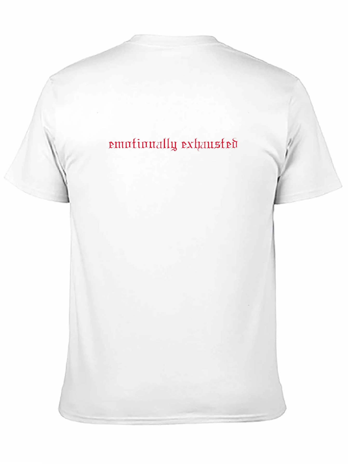 Emotionally Exhausted Graphic Tee - Black Casual Shirt