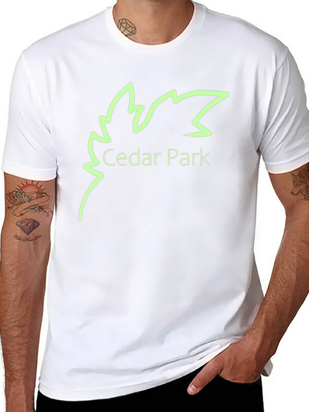 Cedar Park Graphic Tee - Black Cotton