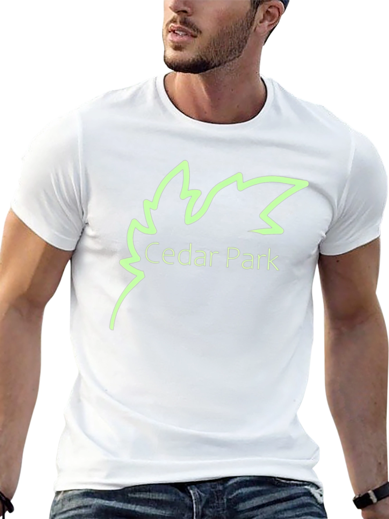 Cedar Park Graphic Tee - Black Cotton
