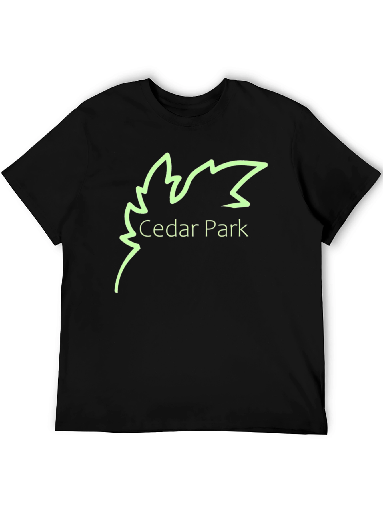 Cedar Park Graphic Tee - Black Cotton
