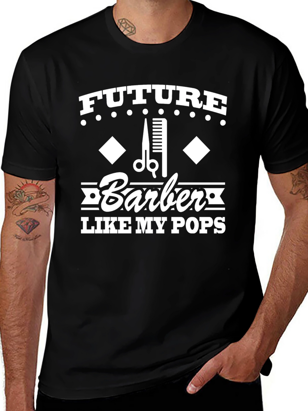 Future Barber Like My Pops Graphic Tee