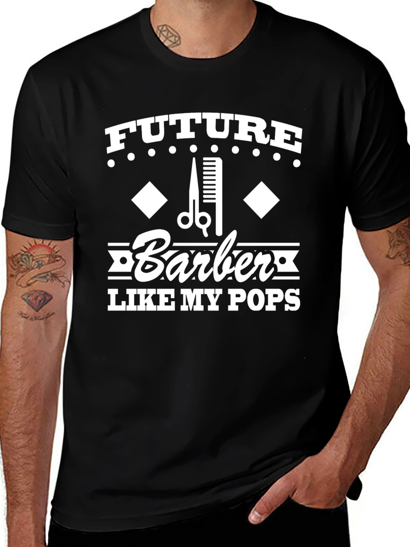 Future Barber Like My Pops Graphic Tee