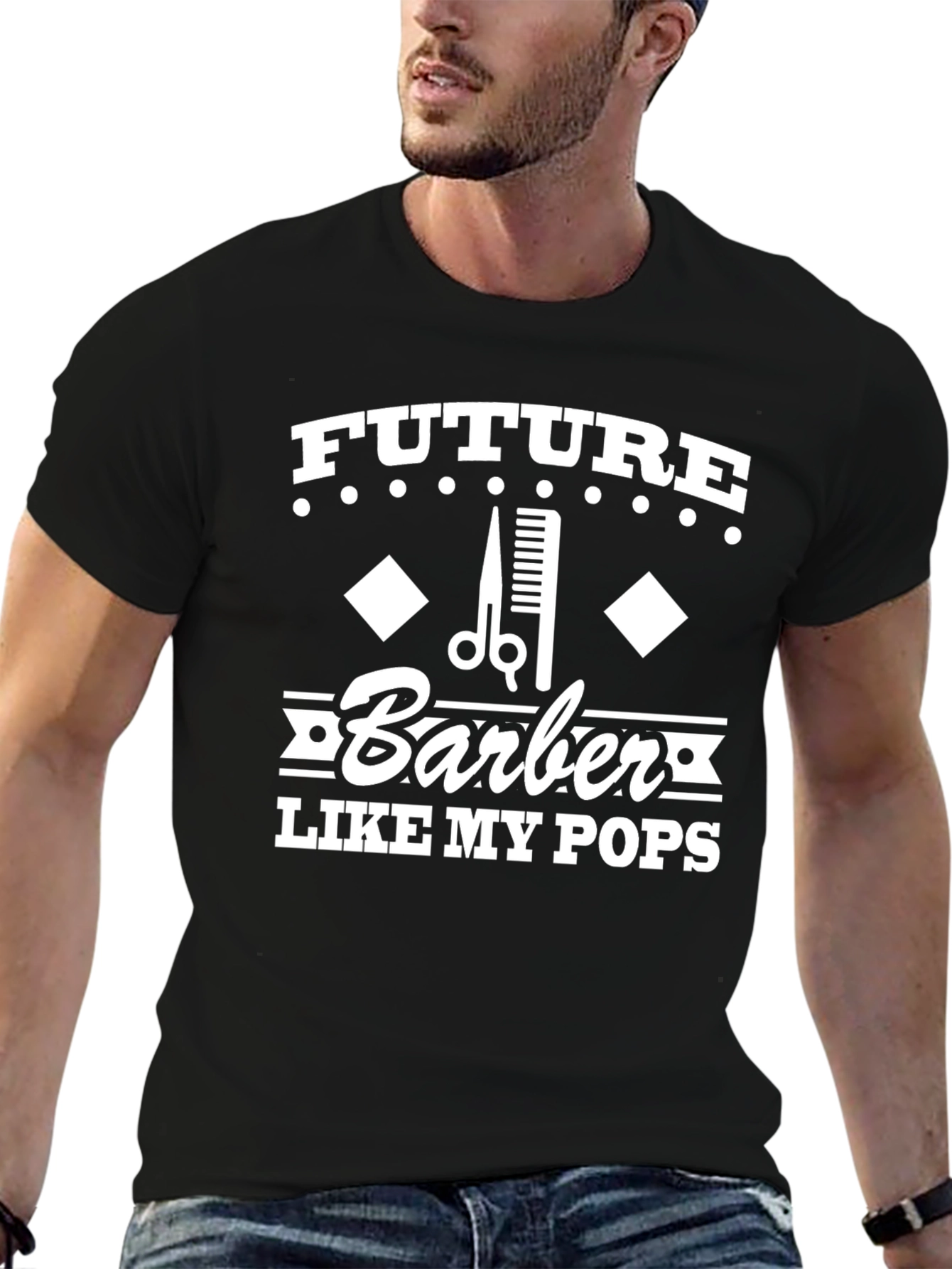 Future Barber Like My Pops Graphic Tee