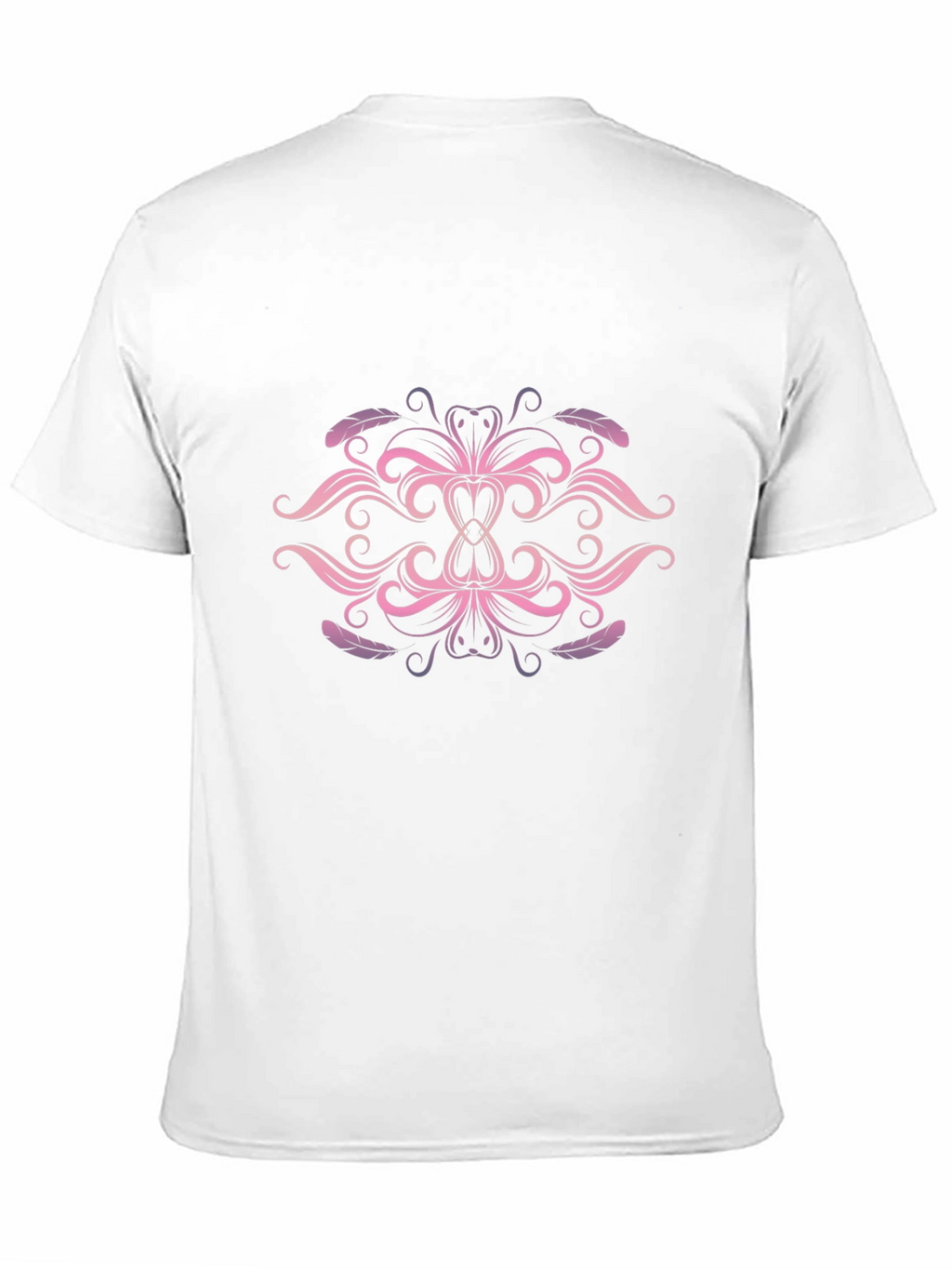 Elegant Pink & Purple Swirl Graphic T-Shirt