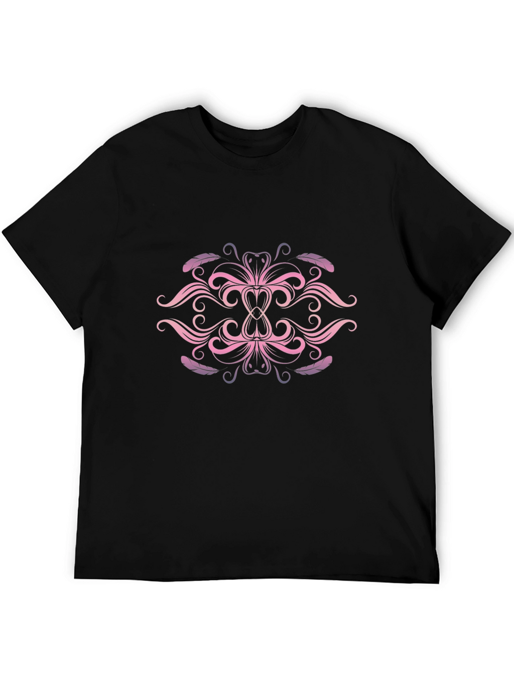 Elegant Pink & Purple Swirl Graphic T-Shirt