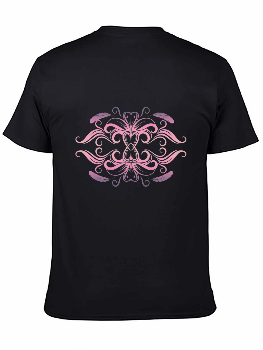 Elegant Pink & Purple Swirl Graphic T-Shirt
