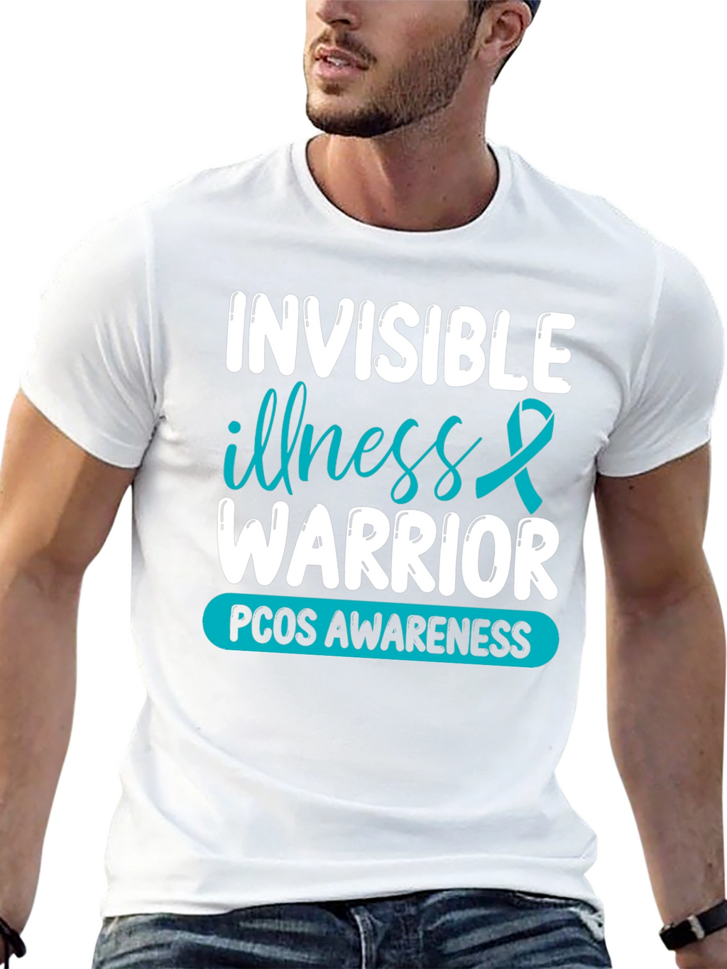 Invisible Illness Warrior PCOS Awareness T-Shirt
