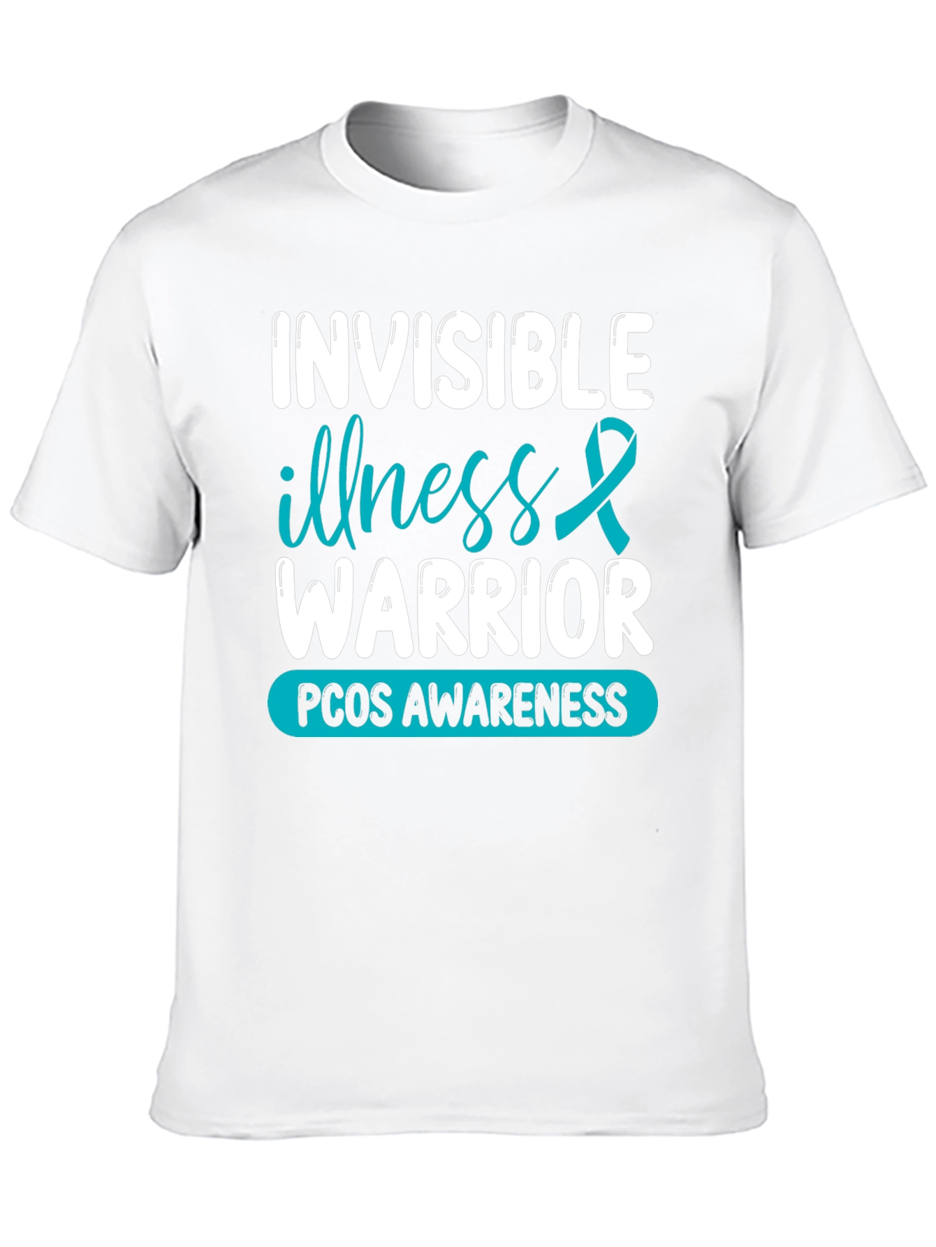 Invisible Illness Warrior PCOS Awareness T-Shirt