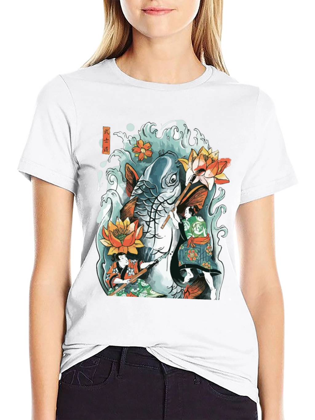 Koi Fish Tattoo Graphic Tee
