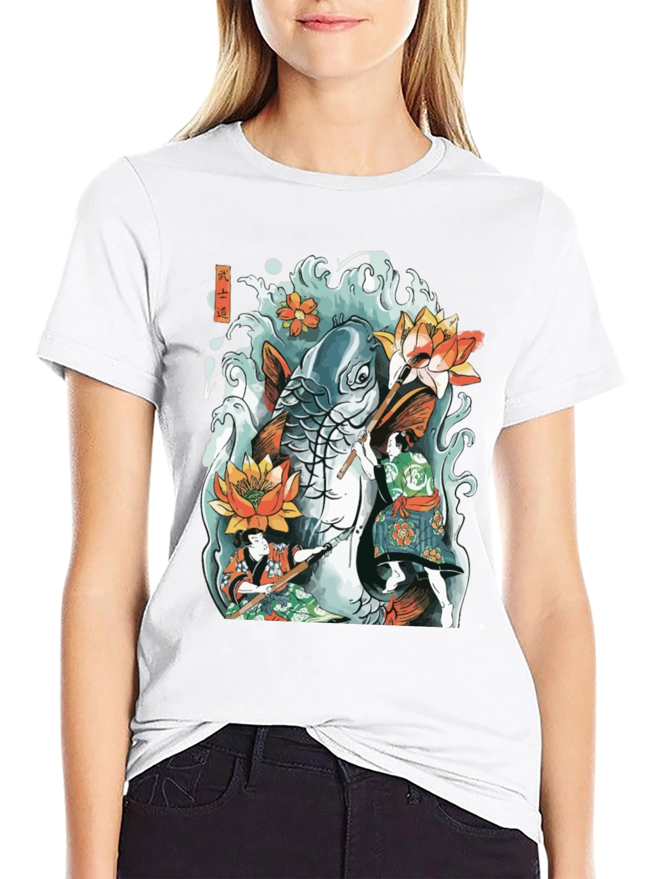 Koi Fish Tattoo Graphic Tee