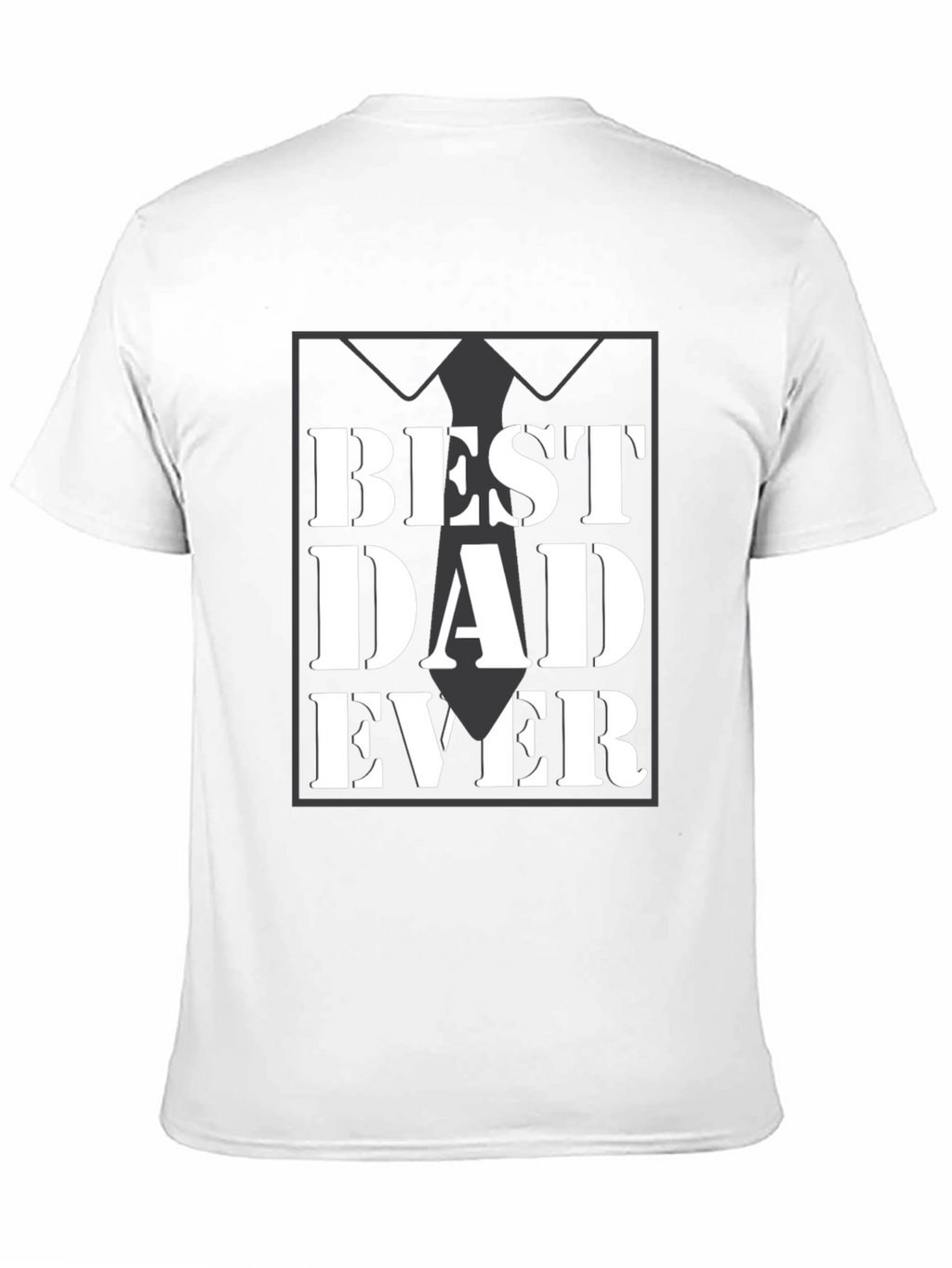 Best Dad Ever Black Graphic Tee