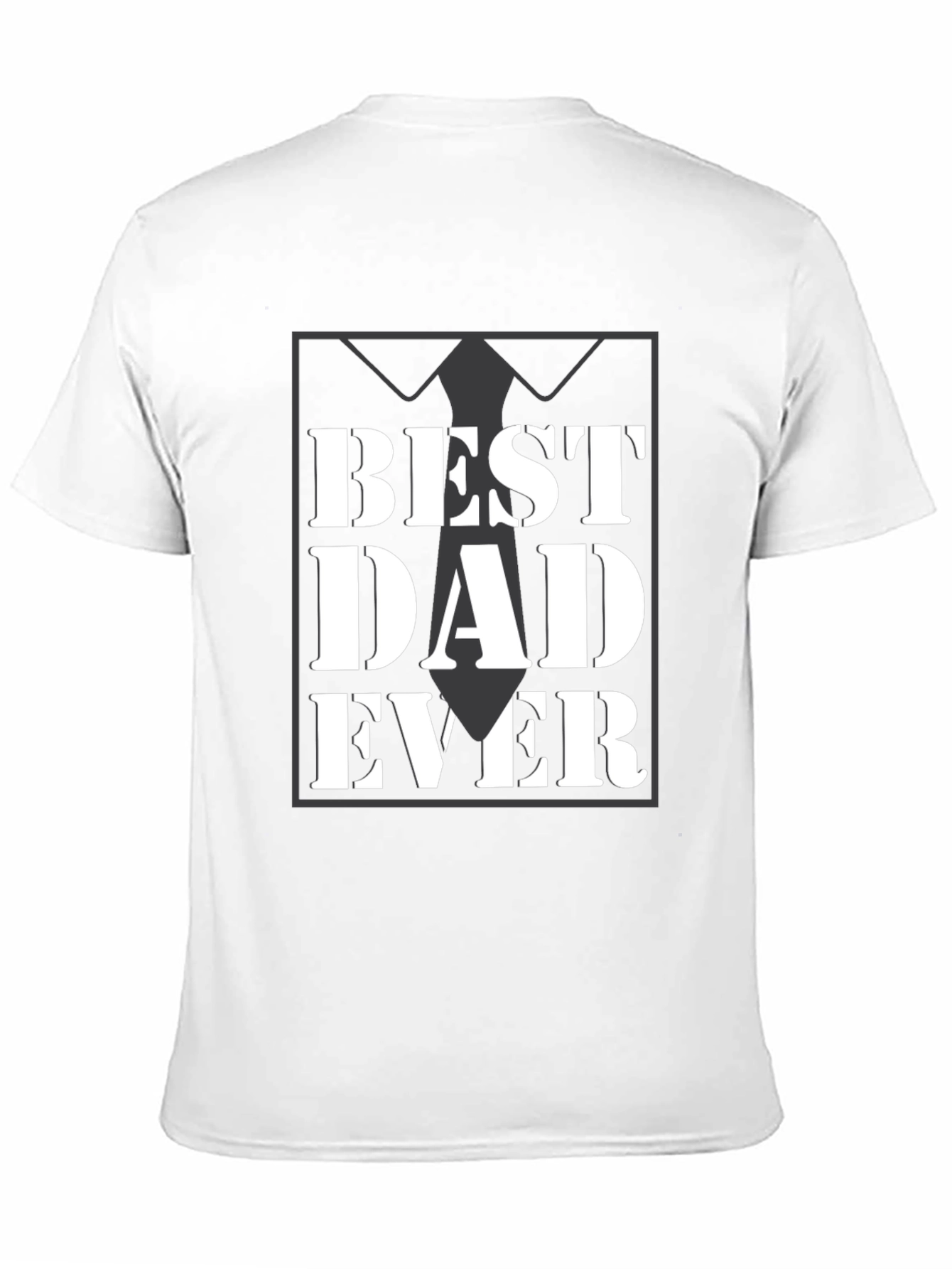 Best Dad Ever Black Graphic Tee