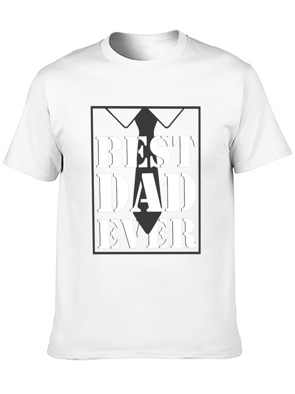 Best Dad Ever Black Graphic Tee