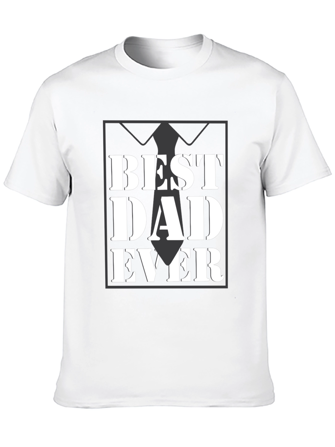 Best Dad Ever Black Graphic Tee