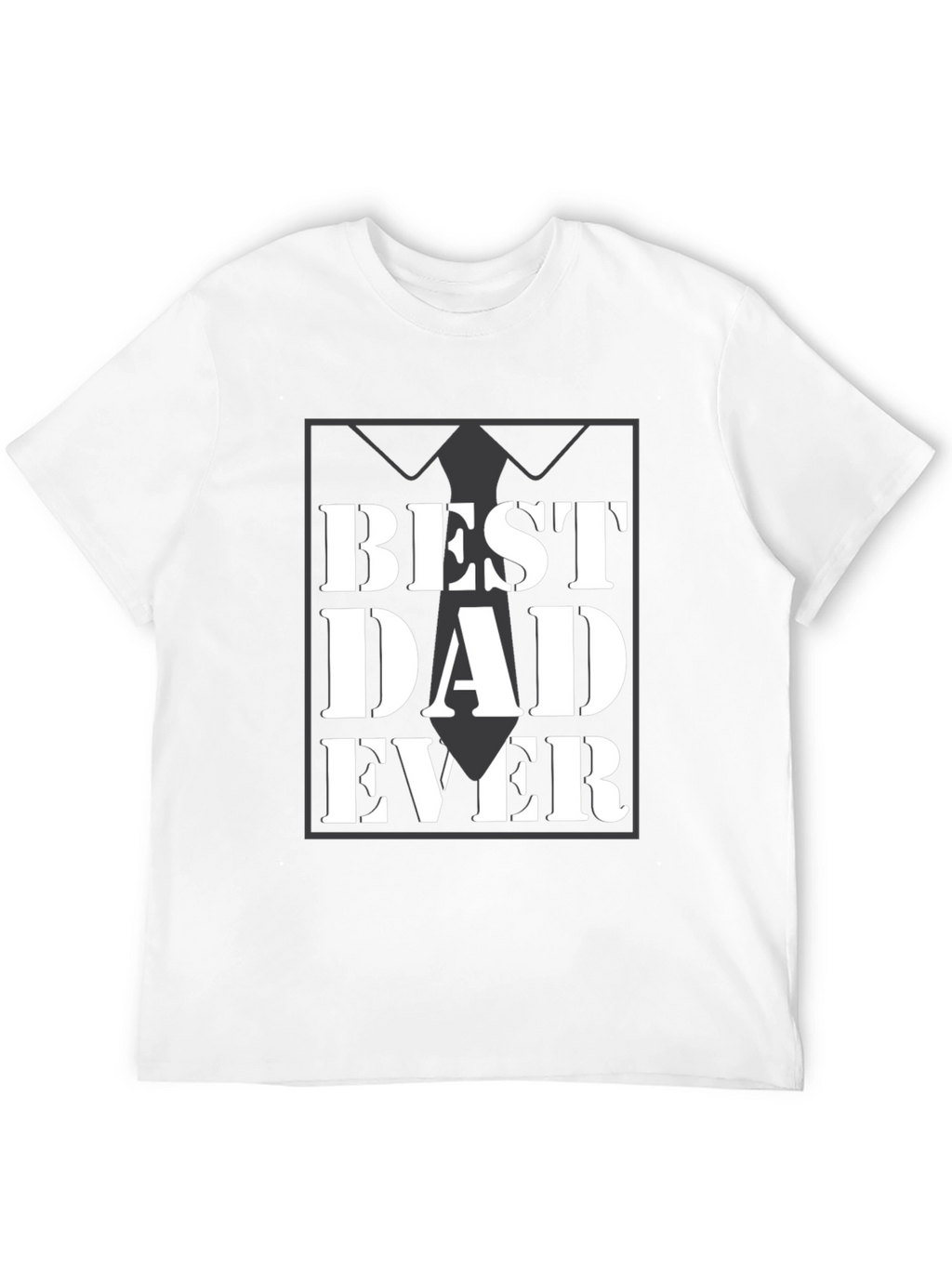 Best Dad Ever Black Graphic Tee