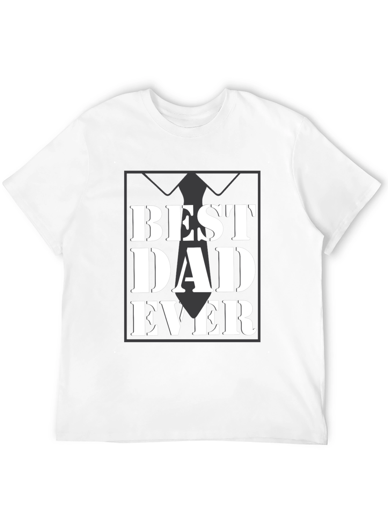 Best Dad Ever Black Graphic Tee