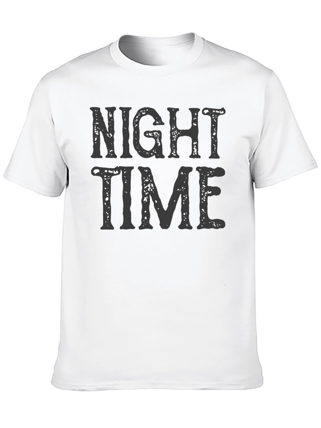 Night Time Graphic Print T-Shirt - Casual Wear