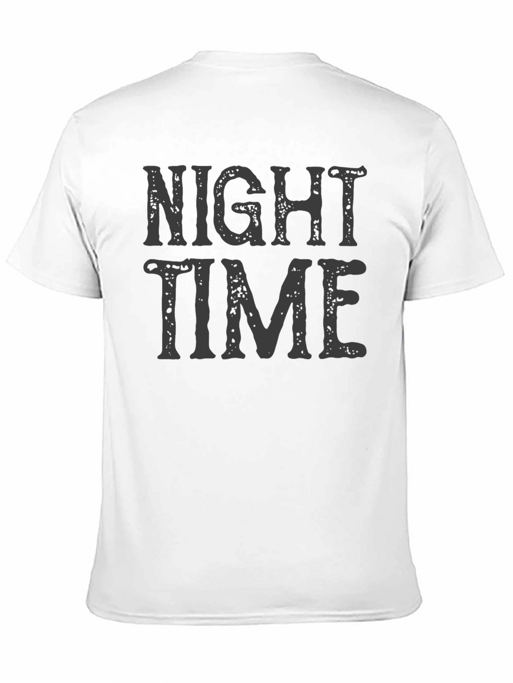 Night Time Graphic Print T-Shirt - Casual Wear