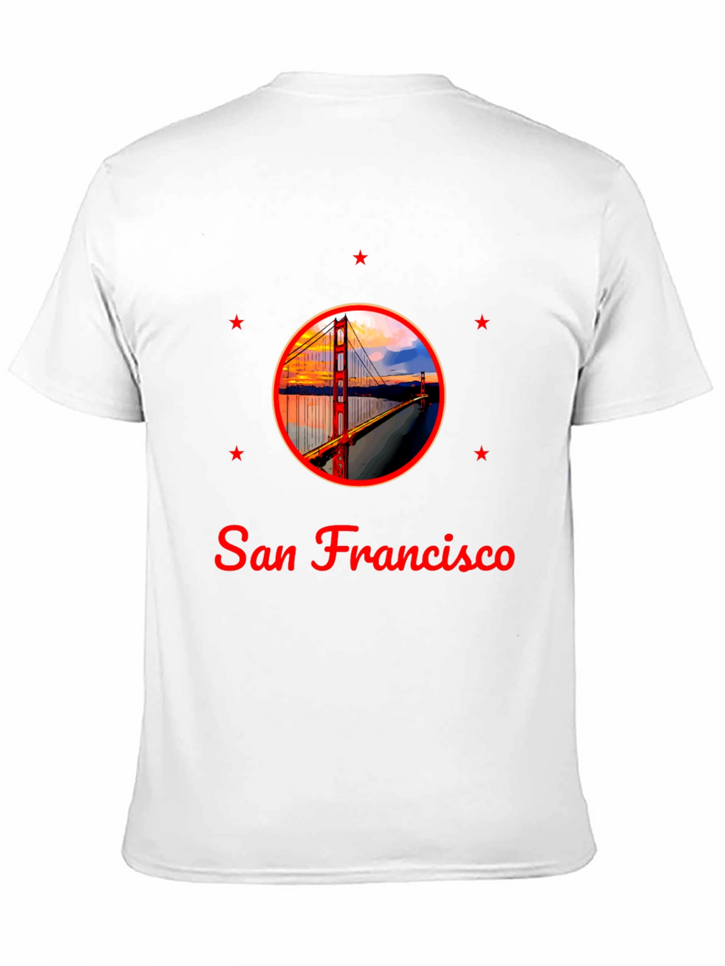 San Francisco Bridge Graphic Black T-Shirt