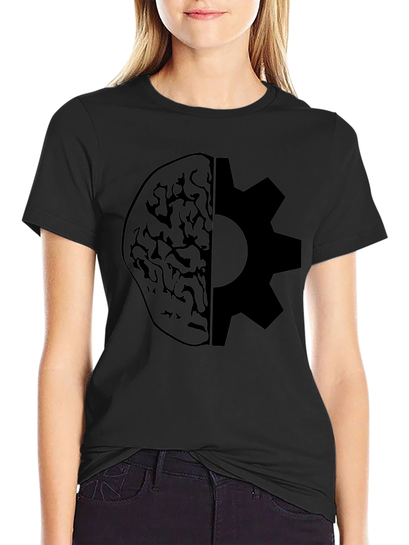 Brain & Gear T-Shirt - Think Smart Work Hard