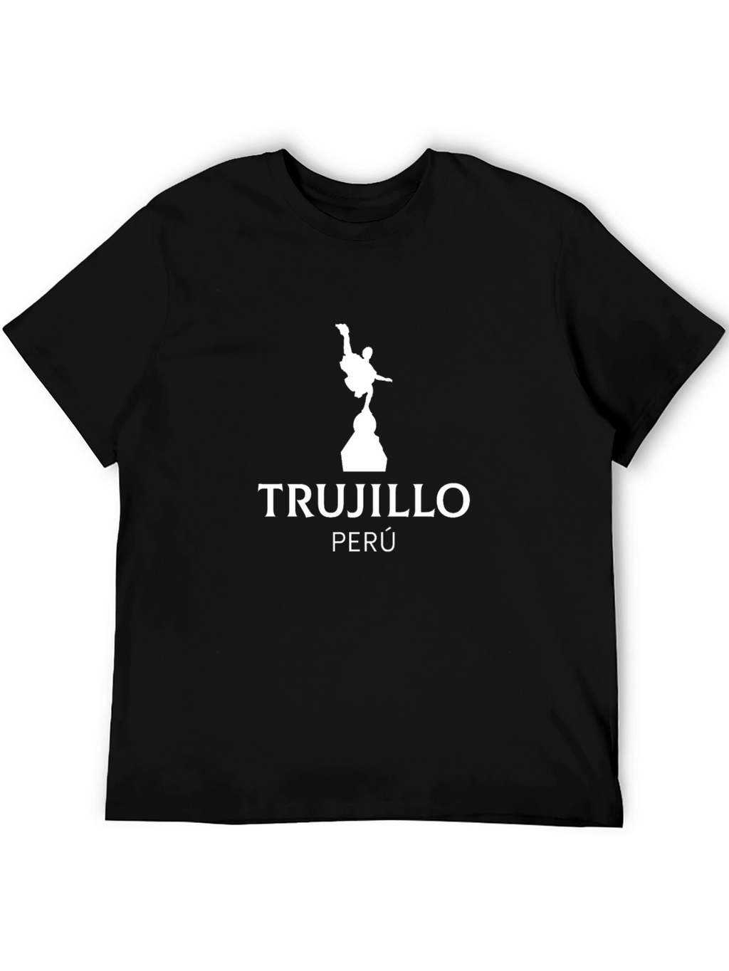Trujillo Peru Silhouette Graphic Tee - Black Cotton Blend