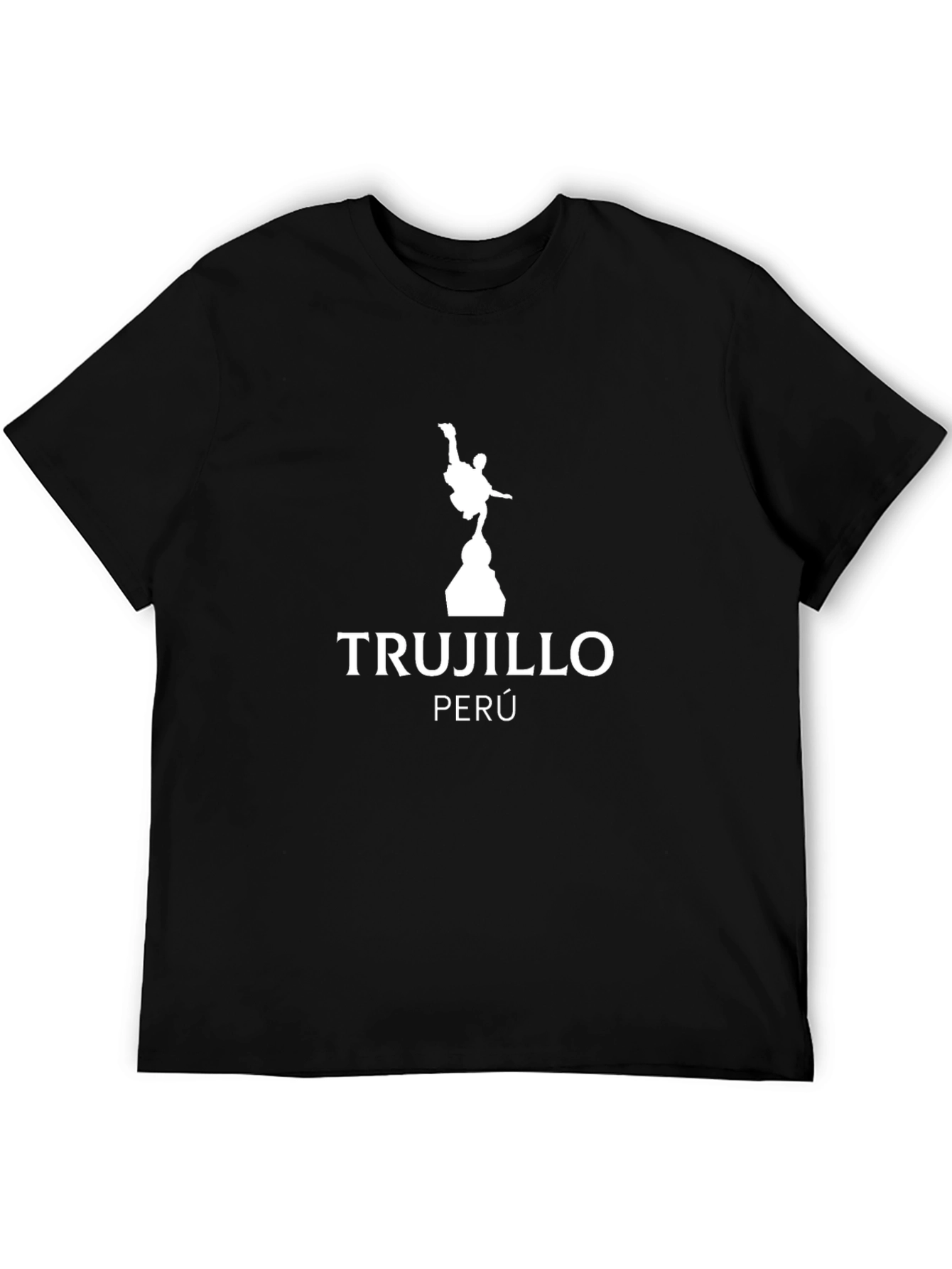 Trujillo Peru Silhouette Graphic Tee - Black Cotton Blend