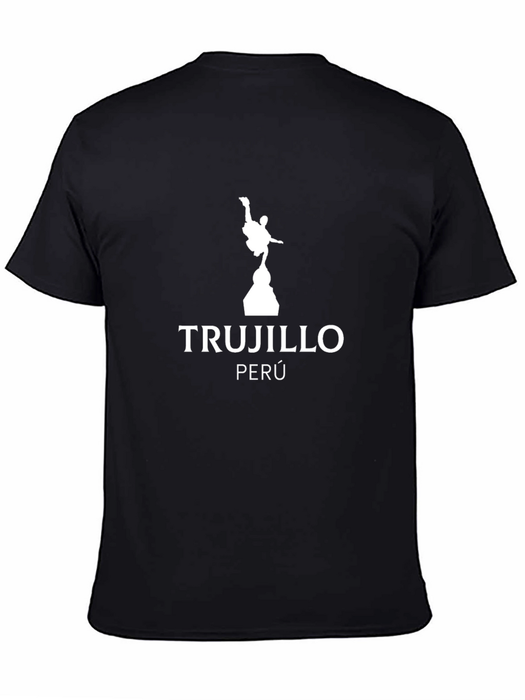 Trujillo Peru Silhouette Graphic Tee - Black Cotton Blend