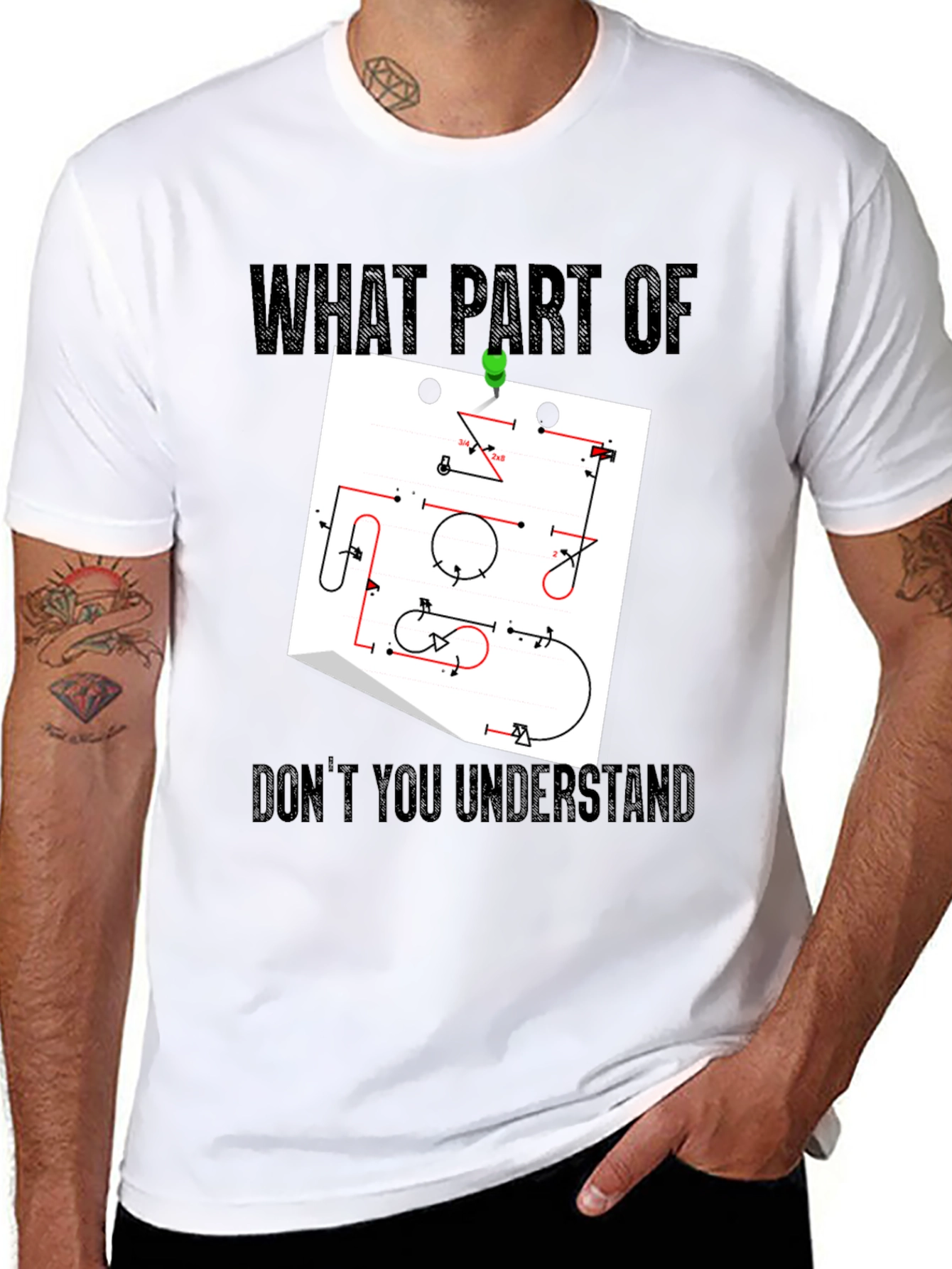 Agility Course Diagram T-Shirt - Funny Training Tee
