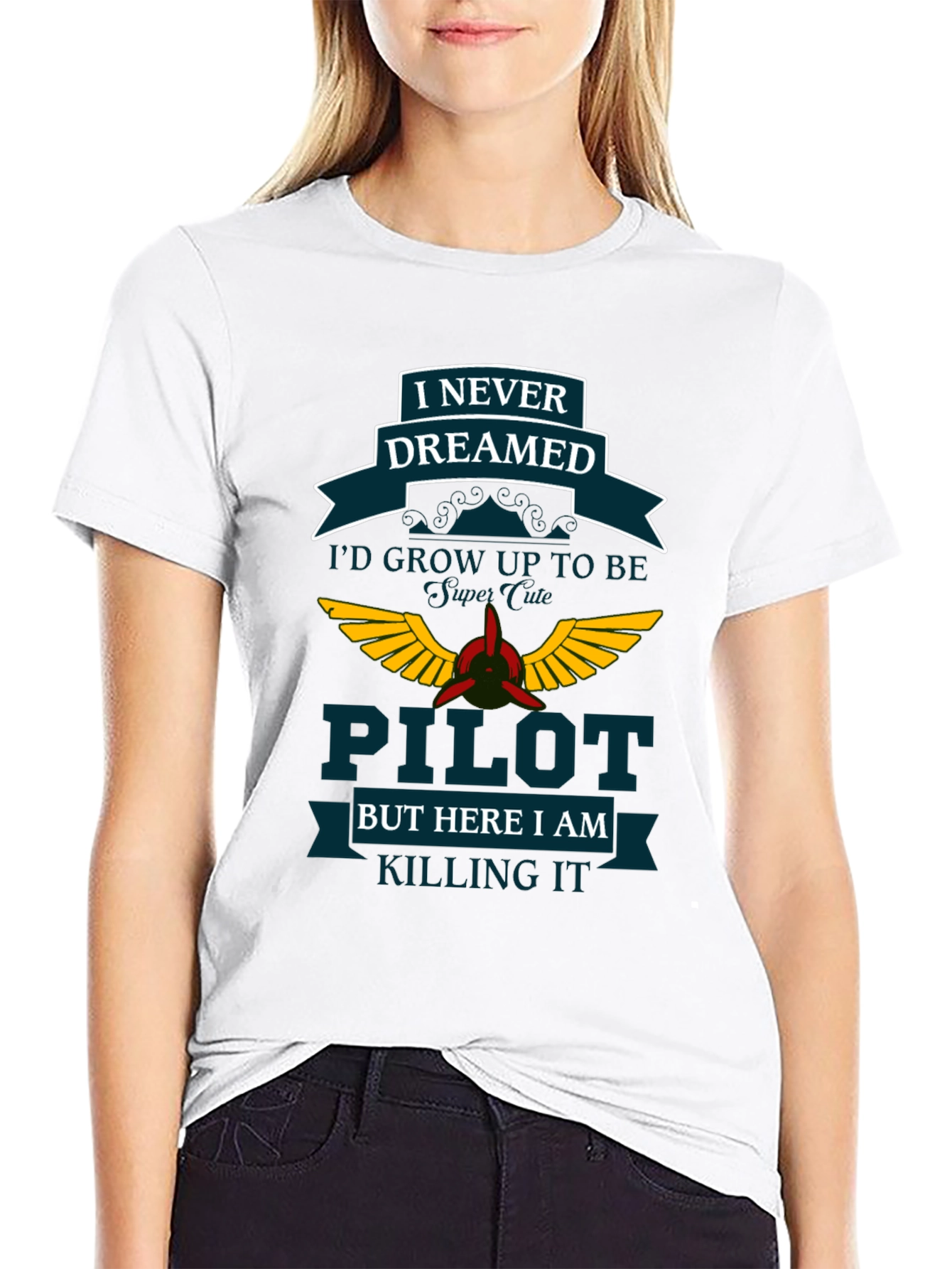 Pilot Dreamed T-Shirt - Aviation Gift