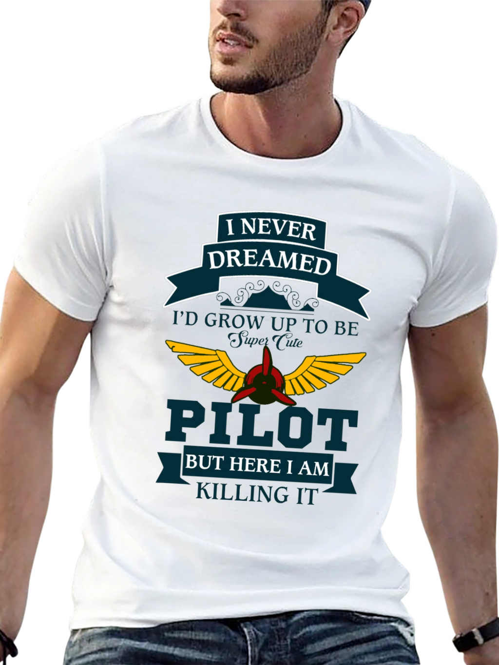Pilot Dreamed T-Shirt - Aviation Gift