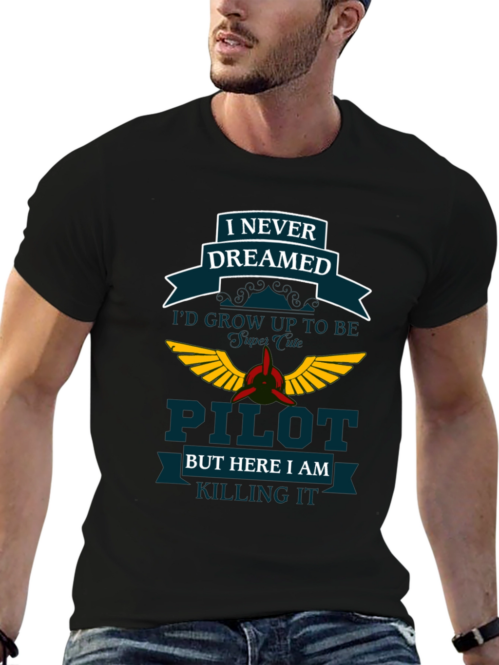 Pilot Dreamed T-Shirt - Aviation Gift