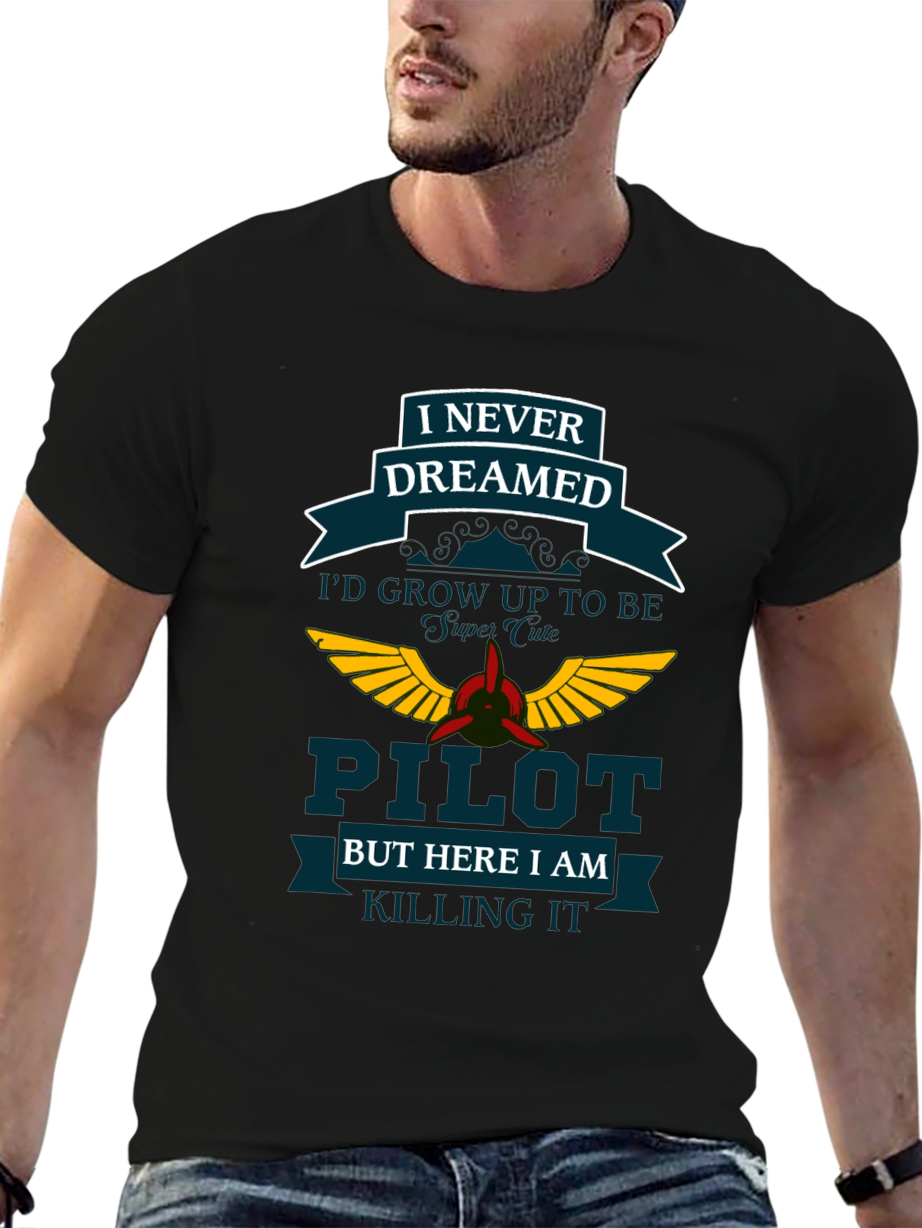 Pilot Dreamed T-Shirt - Aviation Gift