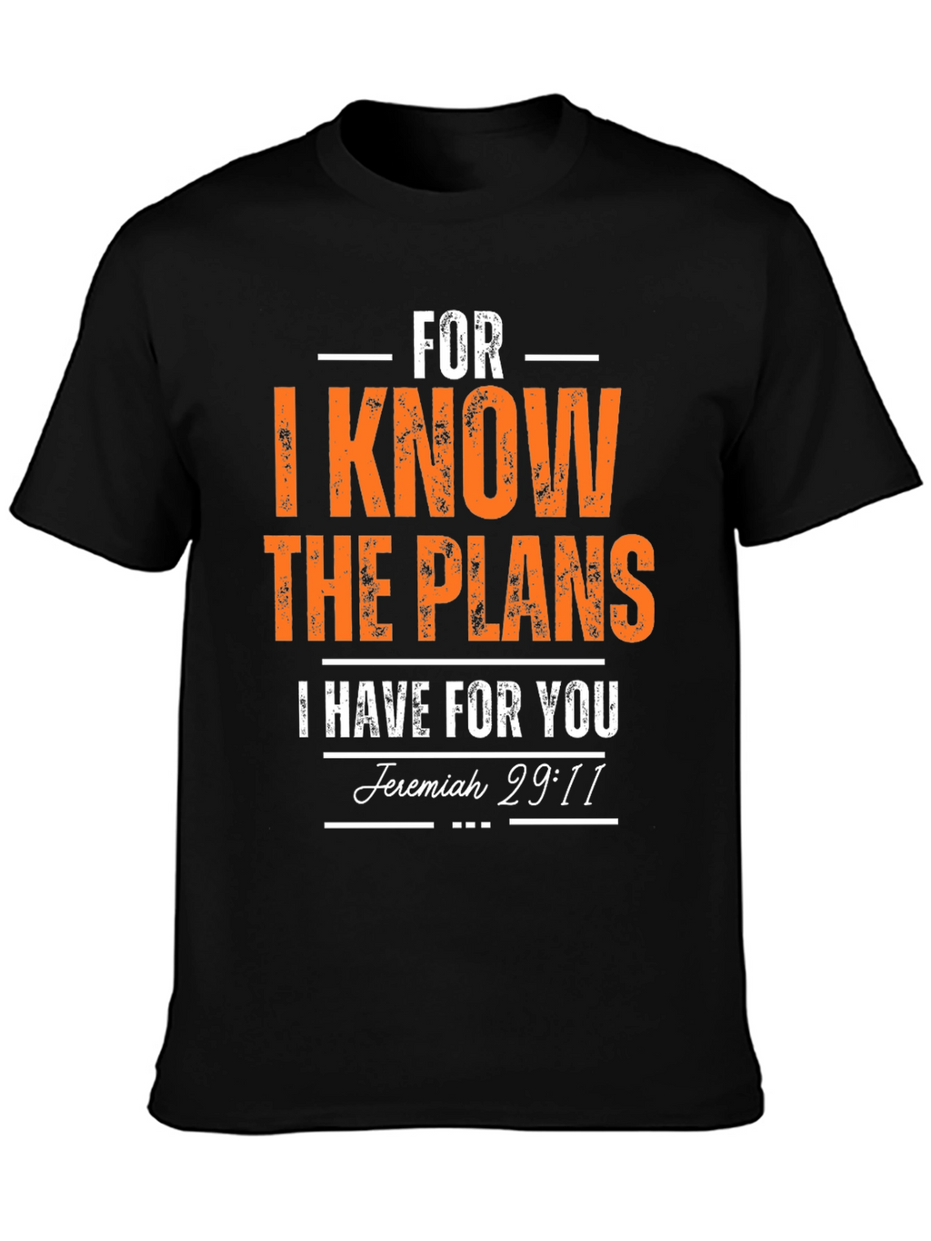 Faith-Inspired T-Shirt: Jeremiah 29:11 Design