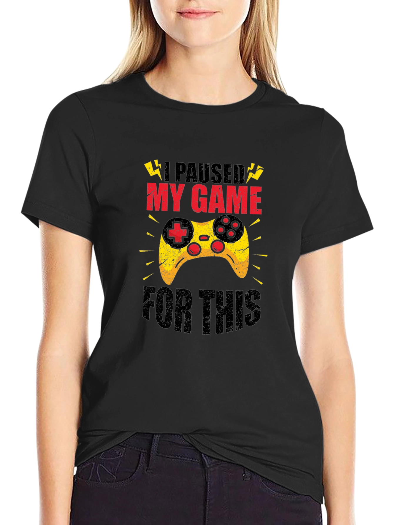 I Paused My Game For This Funny Gamer T-Shirt