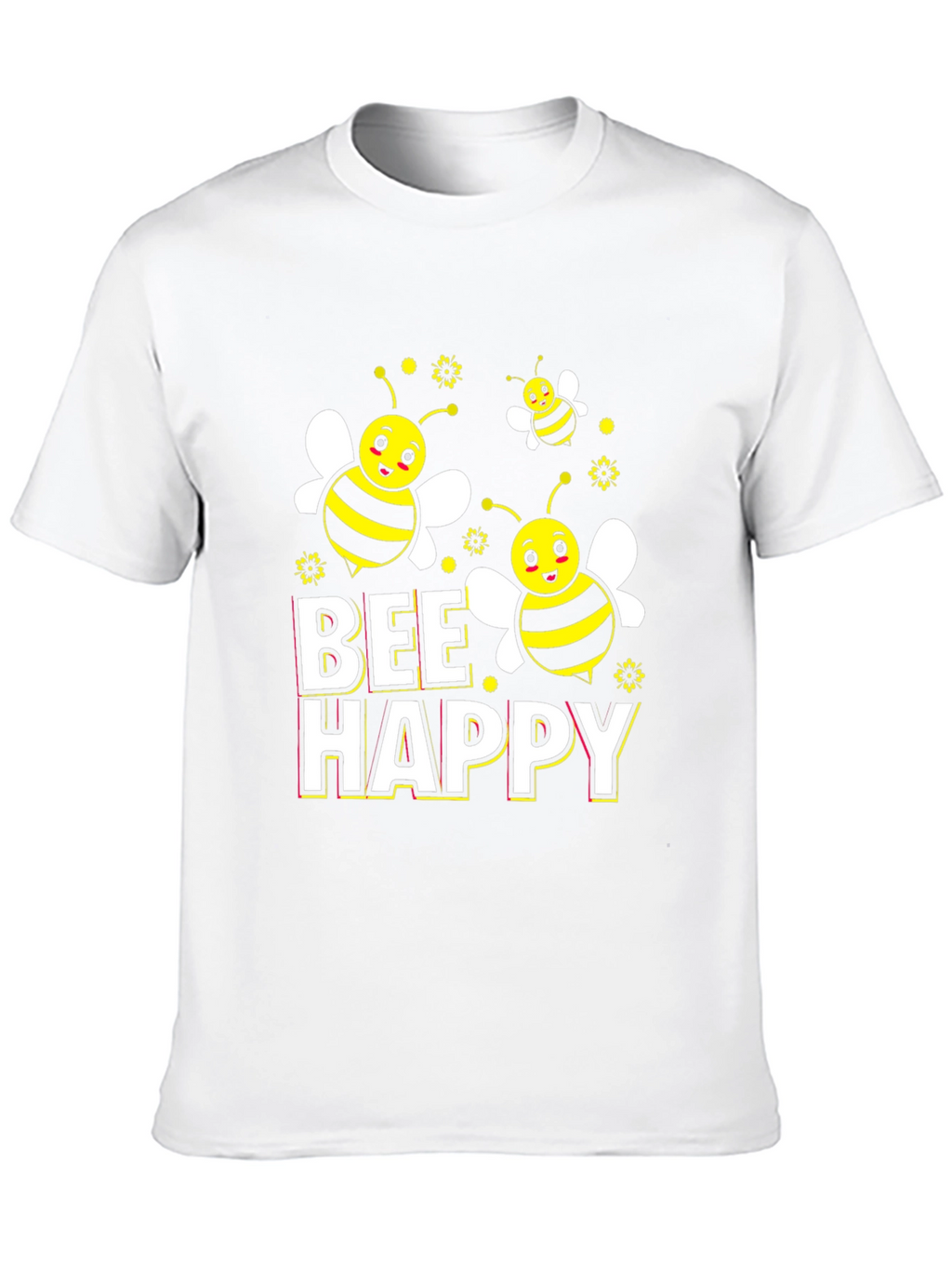 Bee Happy Graphic T-Shirt - Black