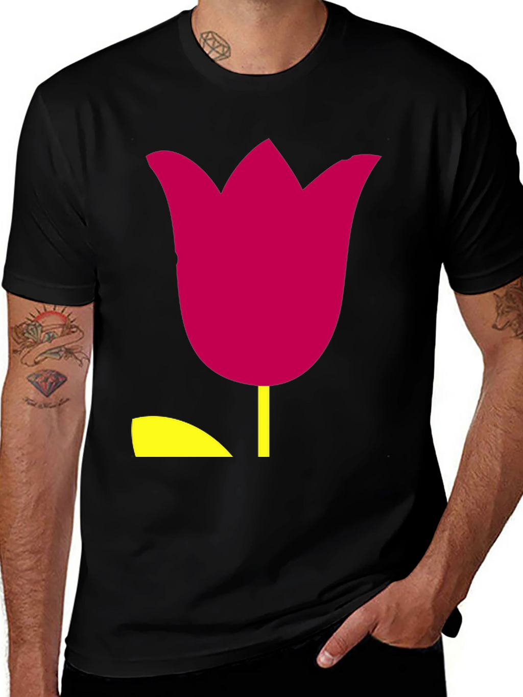 Tulip Graphic T-Shirt - Casual Wear