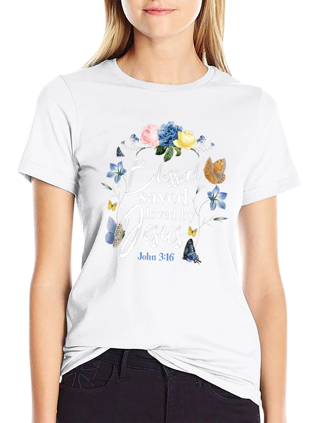Blessed Saved Loved by Jesus T-Shirt