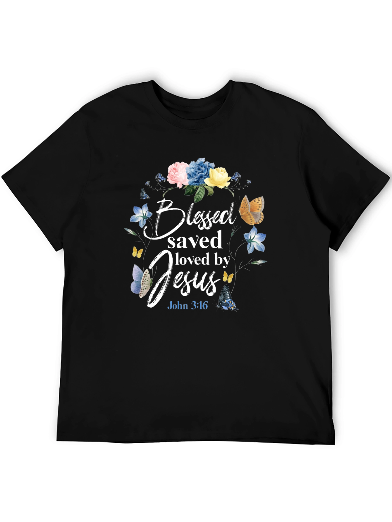 Blessed Saved Loved by Jesus T-Shirt