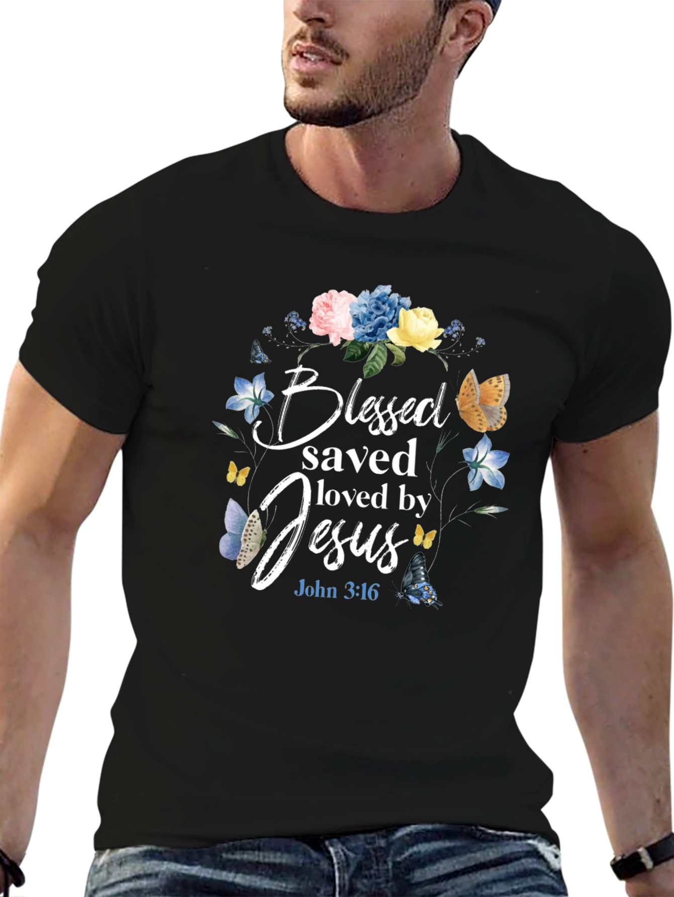 Blessed Saved Loved by Jesus T-Shirt