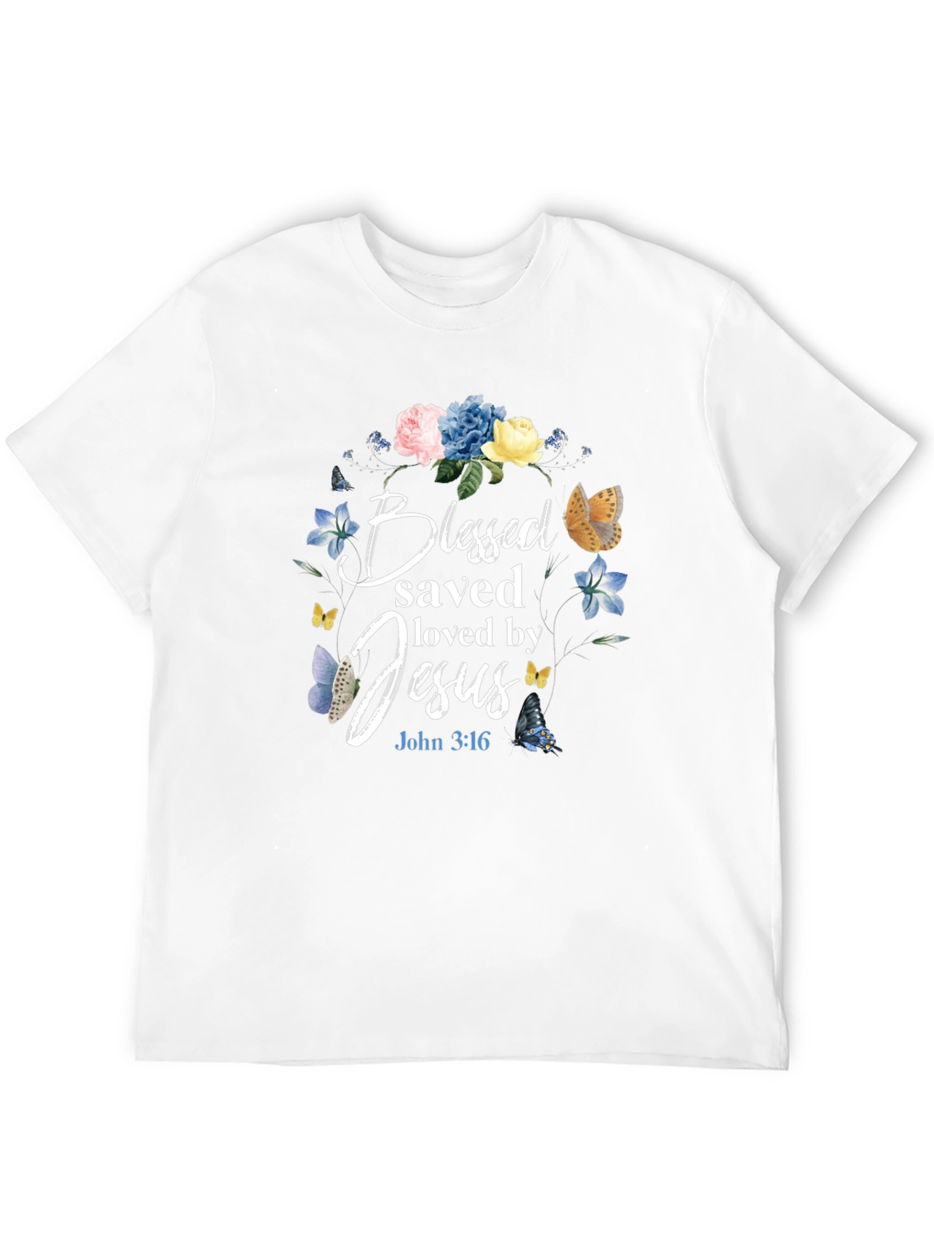 Blessed Saved Loved by Jesus T-Shirt