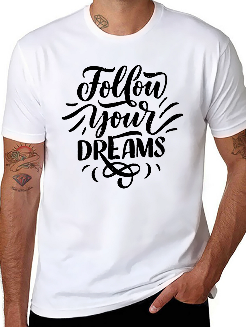 Follow Your Dreams Black T-Shirt