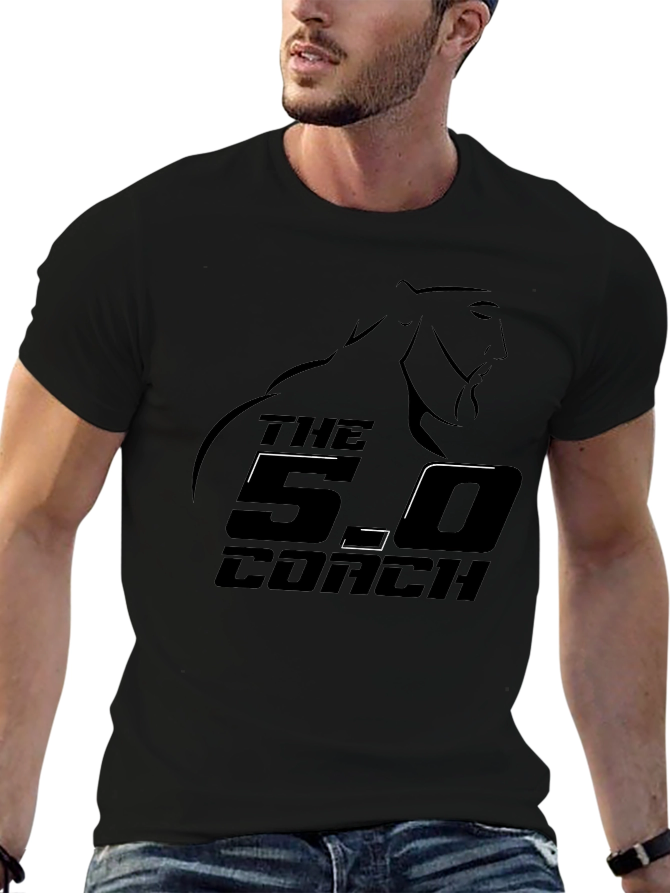 The 5.0 Coach Black Graphic Tee