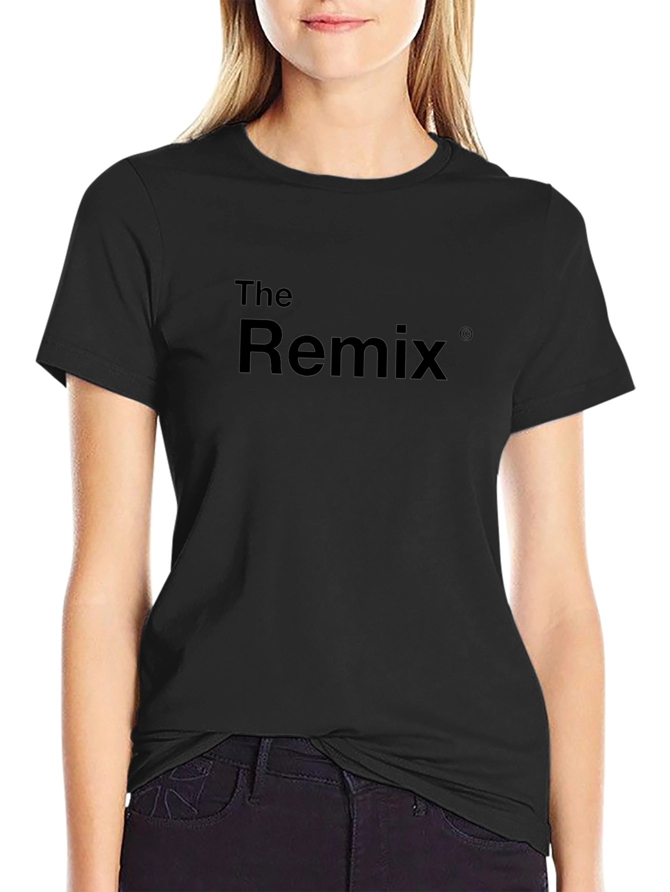 The Remix Black Graphic Tee - Stylish & Comfortable
