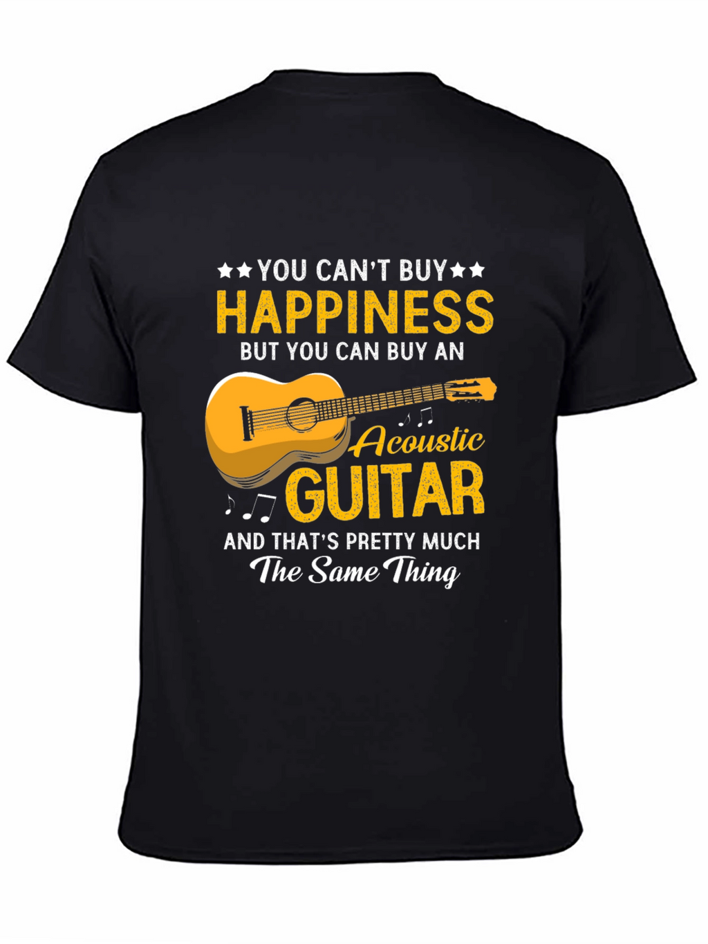 Happiness Acoustic Guitar T-Shirt