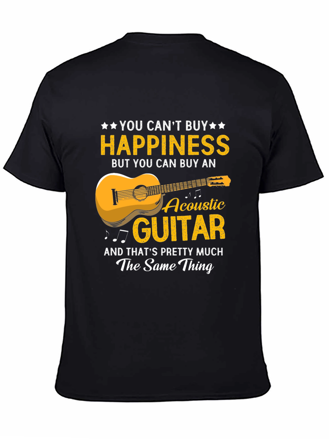 Happiness Acoustic Guitar T-Shirt