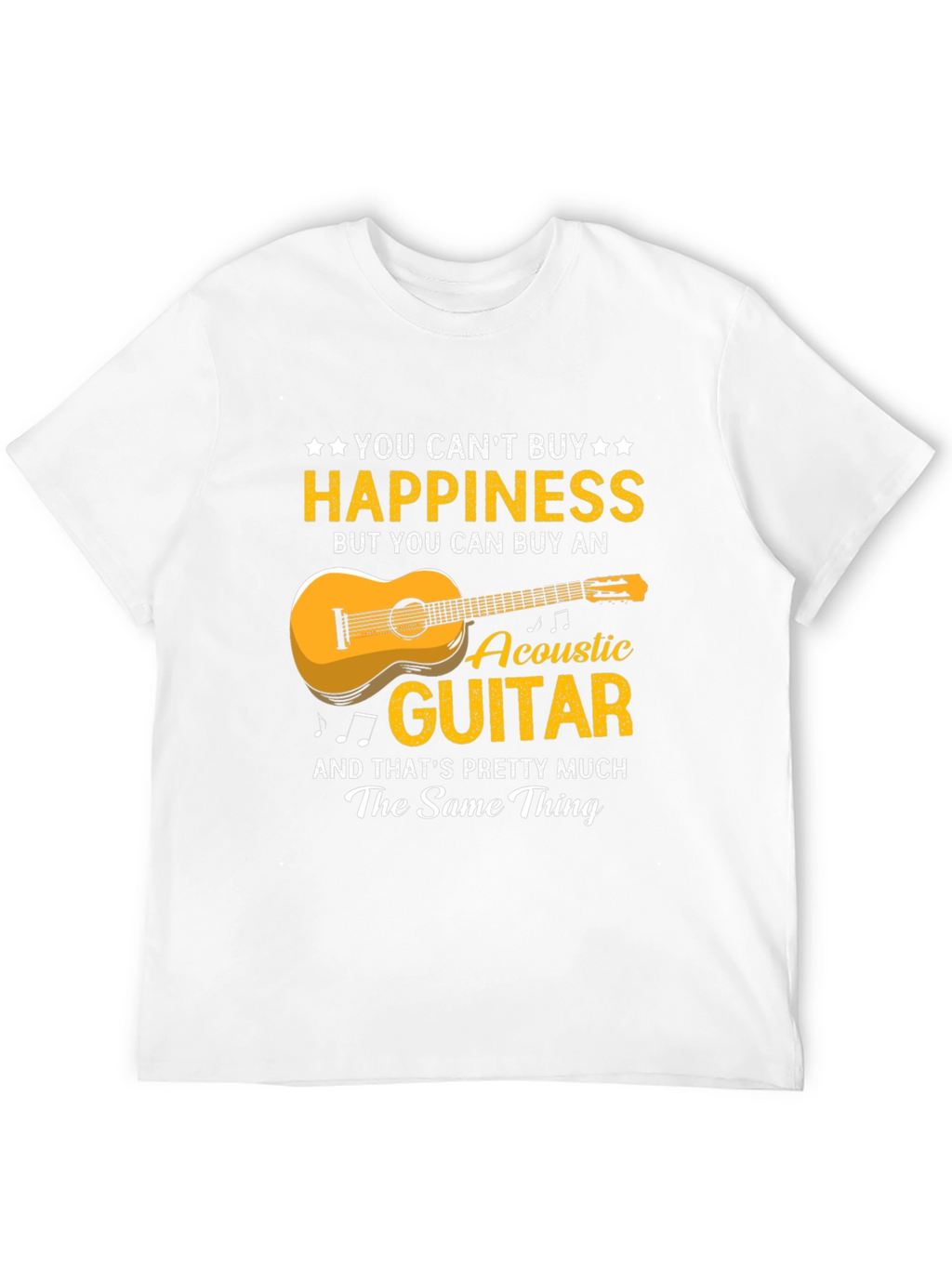 Happiness Acoustic Guitar T-Shirt